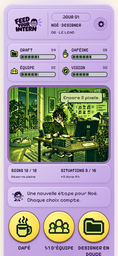 Capture du jeu : le lead